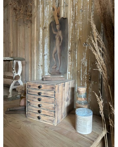 Ancienne petite layette de bijoutier