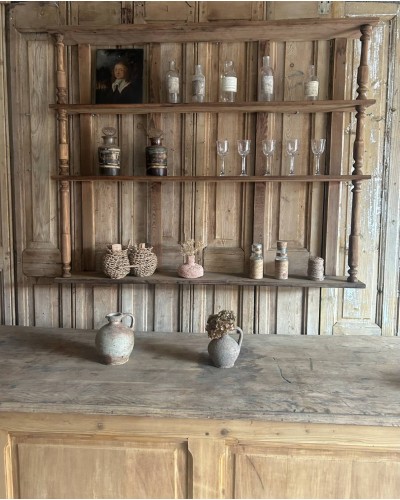 Ancien verrier de café en bois