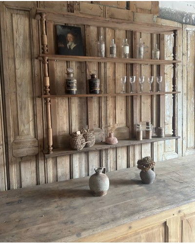 Ancien verrier de café en bois