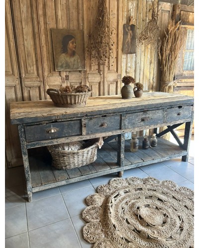 Ancienne table de drapier d'atelier