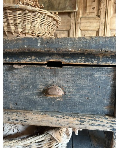 Ancienne table de drapier d'atelier