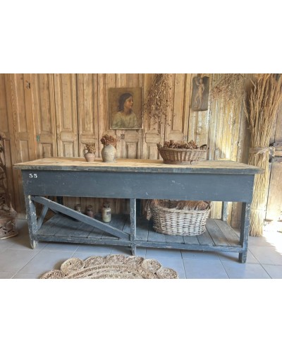 Ancienne table de drapier d'atelier