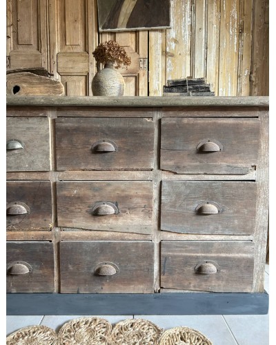 Ancien meuble de métier, commode