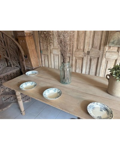 Exceptionnelle table de ferme ancienne – 3 mètres – chêne massif