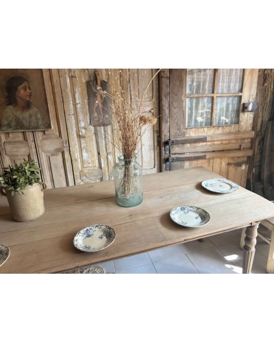 Exceptionnelle table de ferme ancienne – 3 mètres – chêne massif