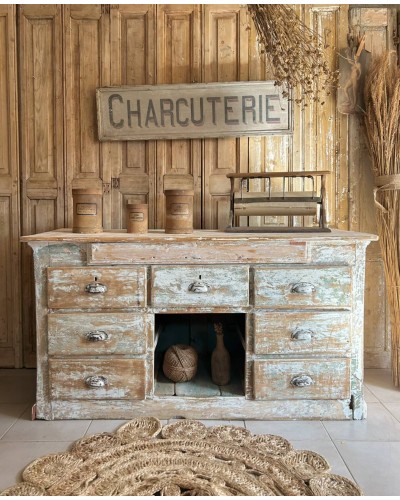 Ancien comptoir de commerce - patine d'époque