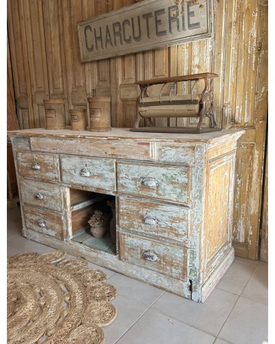 Ancien comptoir de commerce - patine d'époque