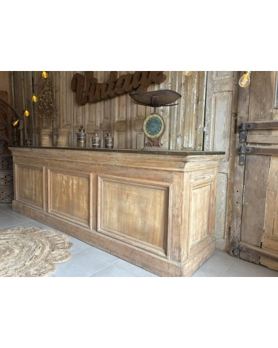 Sublime ancien comptoir de mercerie