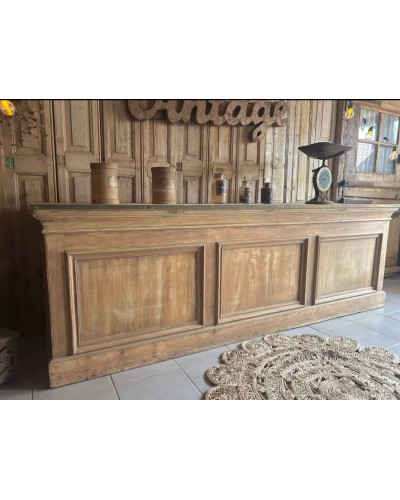 Sublime ancien comptoir de mercerie