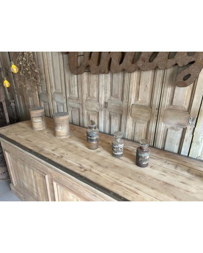 Sublime ancien comptoir de mercerie