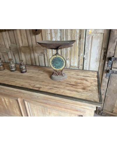 Sublime ancien comptoir de mercerie