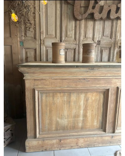 Sublime ancien comptoir de mercerie