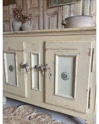 Ancien meuble glacière en bois