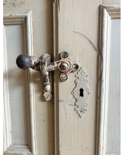 Ancien meuble glacière en bois