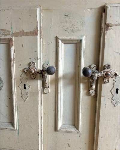Ancien meuble glacière en bois
