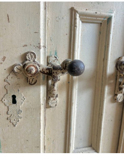 Ancien meuble glacière en bois