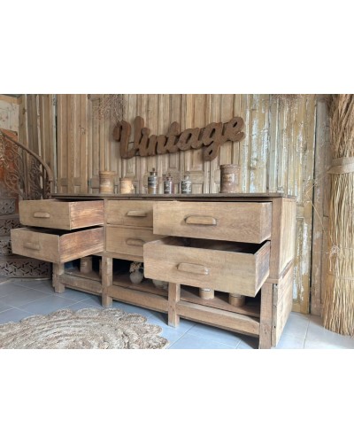 Majestueux meuble d'atelier - comptoir