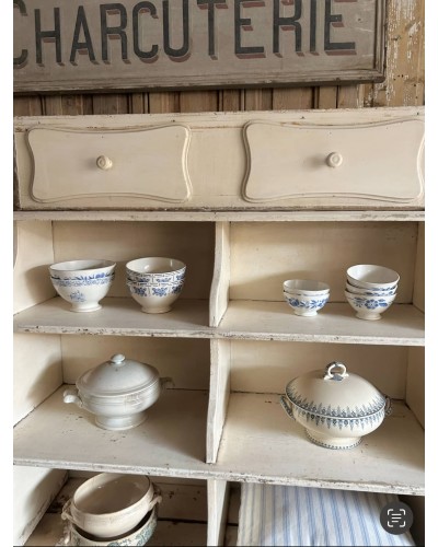 Exceptionnel ancien meuble d'épicerie - Esprit cottage