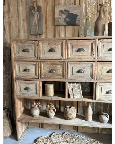 Ancien Meuble de métier en bois - authenticité et caractère