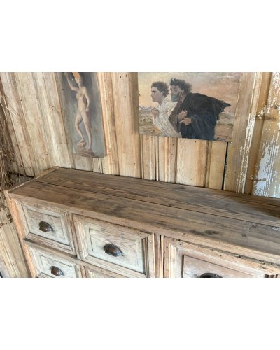 Ancien Meuble de métier en bois - authenticité et caractère