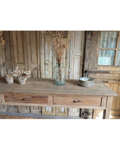 Ancienne table de réfectoire - 3 mètres de caractère