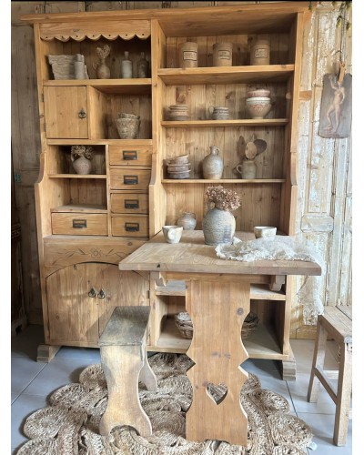 Superbe meuble scandinave avec table de berger rétractable
