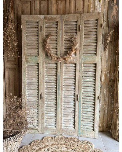 Paire de volets anciens de château