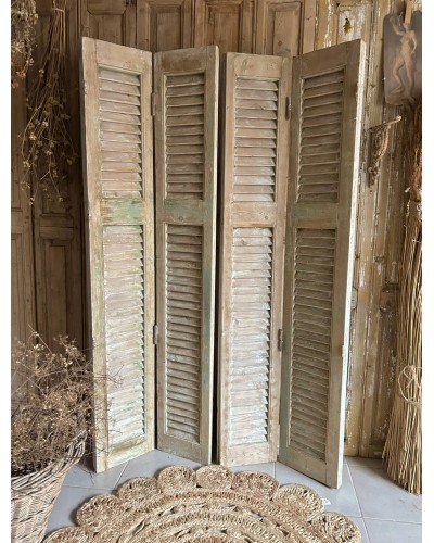 Paire de volets anciens de château