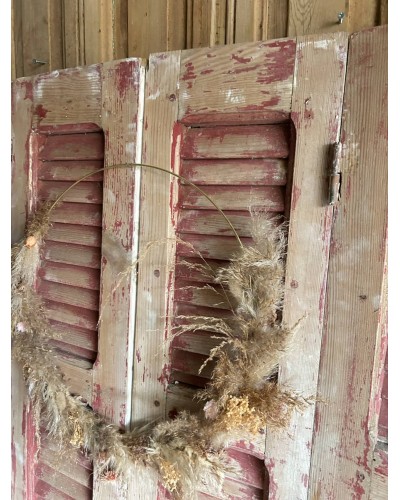 Ancienne Paire de volets  de château - double patine