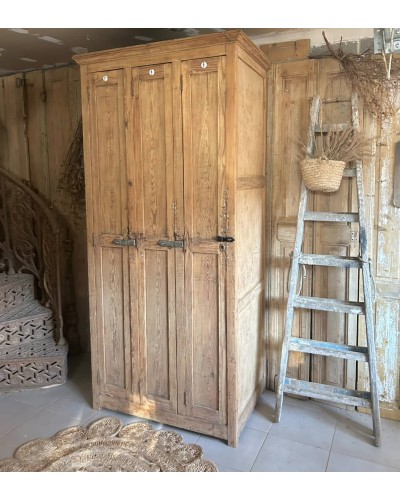Ancien vestiaire d'atelier en bois 3 portes