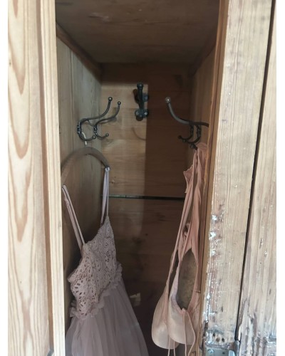 Ancien vestiaire d'atelier en bois 3 portes