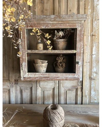 Ancienne armoirette murale patinée