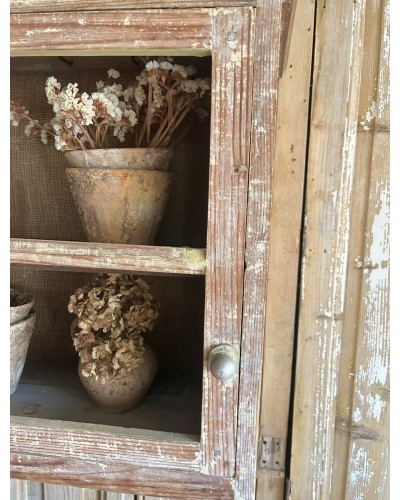 Ancienne armoirette murale patinée