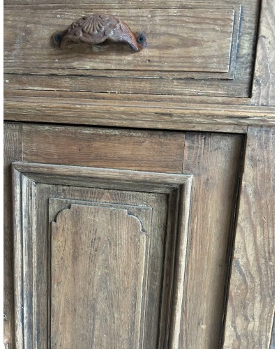 Ancien meuble d'atelier en bois, buffet