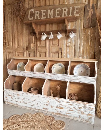 Ancien meuble grainetier, meuble à casiers vintage