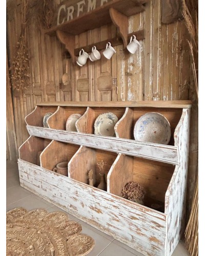 Ancien meuble grainetier, meuble à casiers vintage