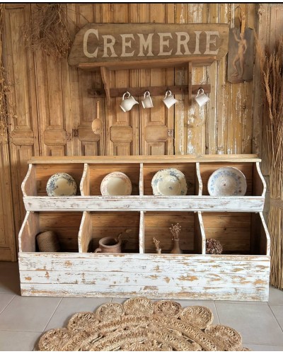 Ancien meuble grainetier, meuble à casiers vintage