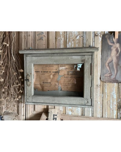 Ancienne vitrine d'affichage  La Poste - PTT année 1950