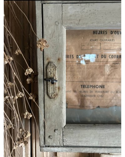 Ancienne vitrine d'affichage  La Poste - PTT année 1950