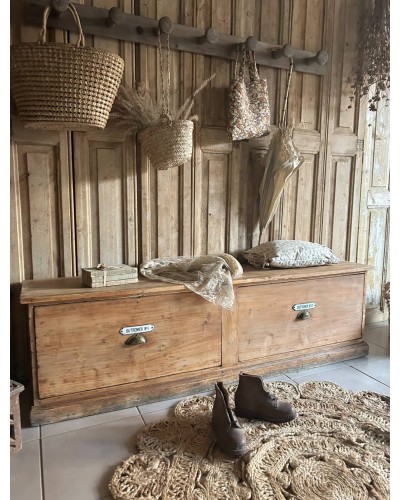 Meuble banquette à tiroirs