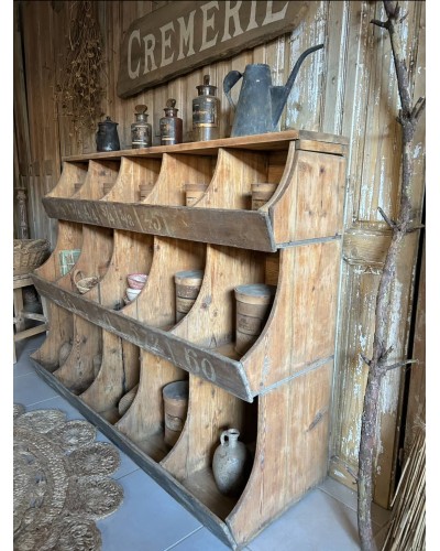 Meuble grainetier ancien à casiers