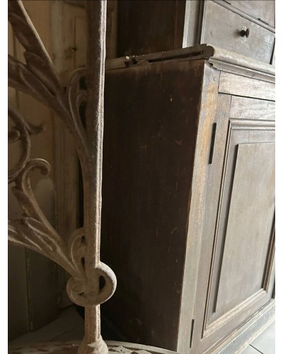 Ancien meuble de métier à clapets, patine d'origine