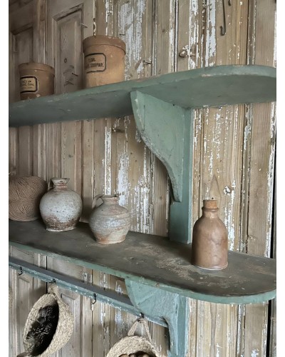 Ancienne double étagère en bois