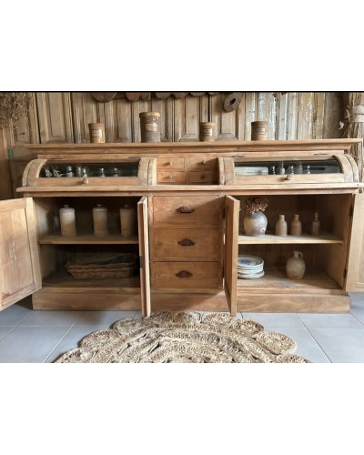 Ancien meuble de commerce à clapets