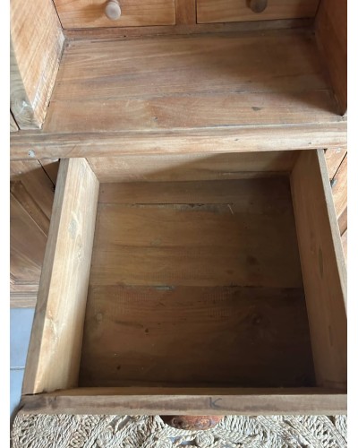 Ancien meuble de commerce à clapets