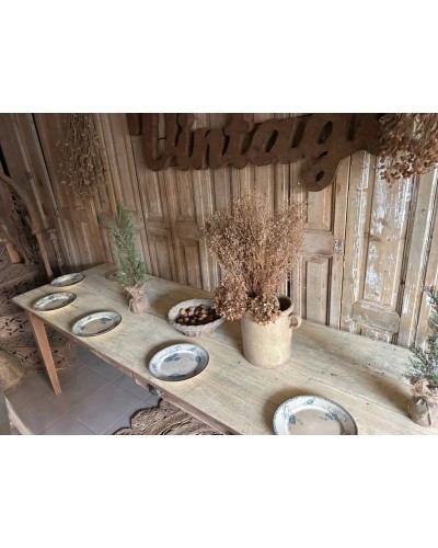 Grande table de ferme, 292 cm de charme brut