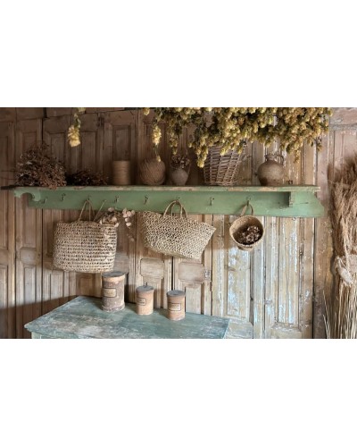 Grande étagère ancienne avec patères