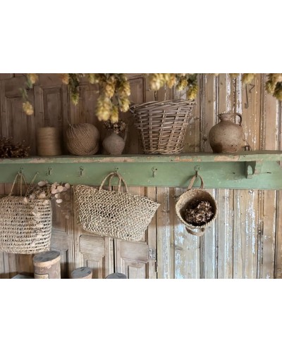 Grande étagère ancienne avec patères