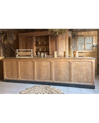 Grand comptoir 12 tiroirs ancien