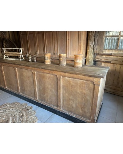 Grand comptoir 12 tiroirs ancien